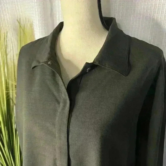 Tailor New York Women’s 2X Wool Blend Blouse Long Sleeve Pullover Tunic Top - Picture 2 of 13